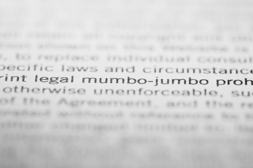 Legal mumbo-jumbo